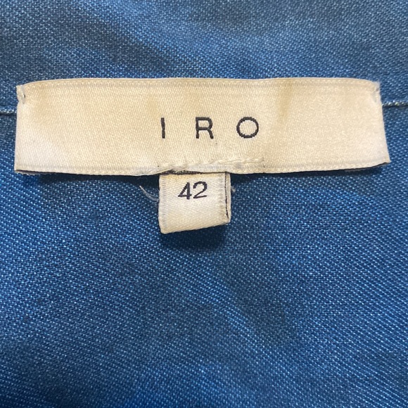 Iro Antoine Denim and Leather shirt - Picture 8 of 10